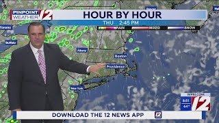 WPRI 12 Weather Forecast for 8/25/26: Sunny, mainly dry today
