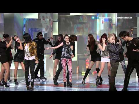 2NE1_0912_SBS Popular Music_GO AWAY [HD]