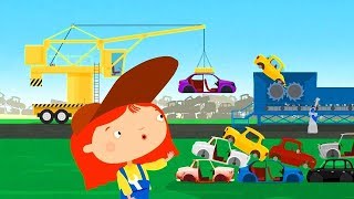 Um carro velho e caminhão de reboque. Doutora McWheelie.