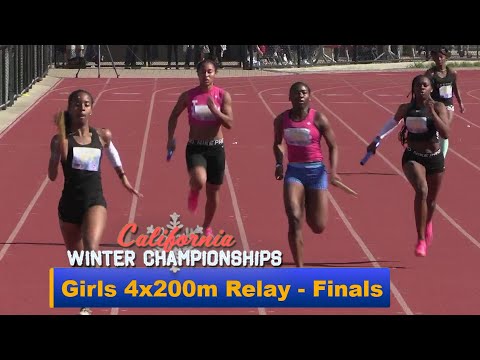 2023 TF - CA Winter Champs - 4x200 Relay (Girls, both heats)