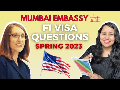 What unique F1 visa questions are being asked at the Mumbai consulate right now?