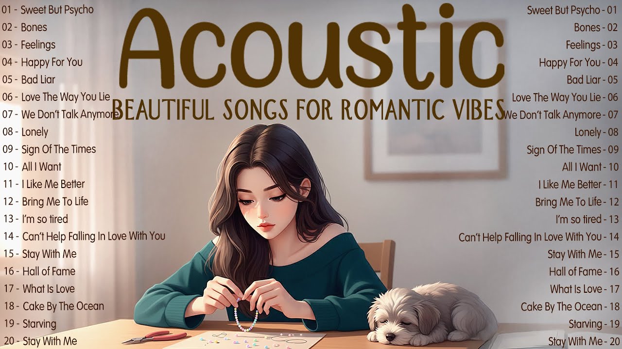Beautiful Music 2025 New Songs with Lyrics 💫 Warm Acoustic Songs for Romantic Vibes