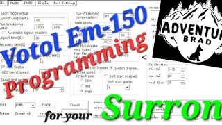 Votol Em-150 Setup and programming for your Surron
