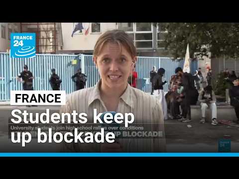 Hundreds held, dozens wounded as French school protests escalate