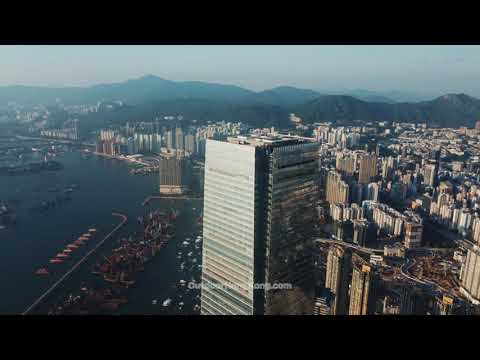[4K] Centro de Comércio Internacional (ICC) e museu M+ | Edifício mais alto de Hong Kong e novo museu
