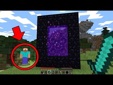 I entered the Nether Portal on the HAUNTED Minecraft World... (HEROBRINE)