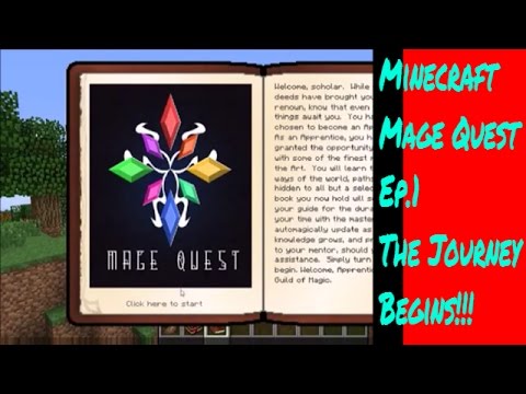 Minecraft Mage Quest Ep.1 The Journey Begins!!!