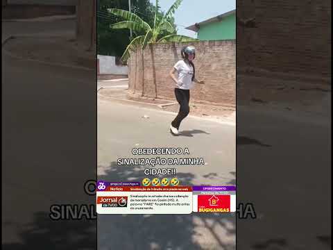 Sinalização de trânsito vira piada na web