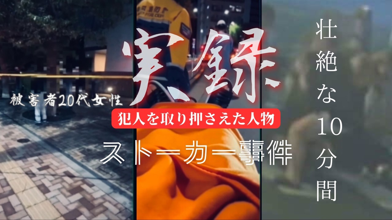 【実録】ストーカー事件【被害者20代女性】この事件を目撃し、犯人を取り押さえた人物がいた！