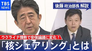 ウクライナ情勢で日本の安保論議に変化?「核シェアリング」とは【後藤部長のリアルポリティクス】（2022年3月1日）