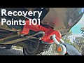 4WD Vehicle Rated Recovery Points 2 Important Considerations TOW POINTS Vs RATED RECOVERY POINTS
