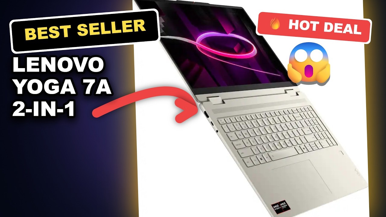 Lenovo Yoga 7a 2-in-1 Review: Best AMD Ryzen AI Laptop for Work & Creators? review video
