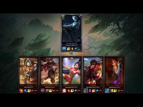 Professor Akali vs. 5 Bronze Players (1v5) #2 - League of Legends