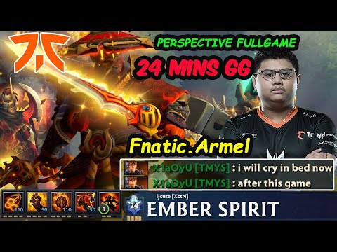 Fnatic Armel - Ember Spirit MIDLANE 24 MINS GG Dota 2 Perspective Fullgame