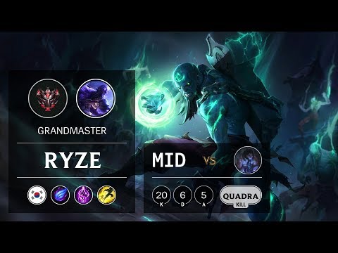 Ryze Mid vs Sylas - KR Grandmaster Patch 9.11