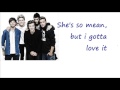 One Direction -Just can't let her go (Lyrics) 