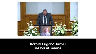 Harold Turner Memorial Service