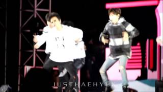 [JHH][FANCAM] Don&#39;t wake me up + 1 + 1 = love Super Junior D&amp;E Gangnam festival 041015