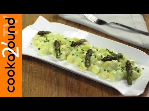Gnocchi alla crema di asparagi | Ricette primi piatti