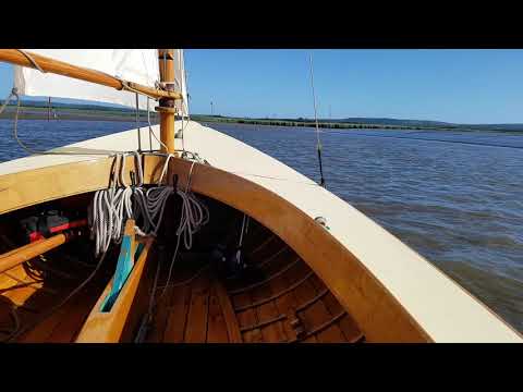 Sowelu sailing up the River Frome (Dorset UK) June 2018