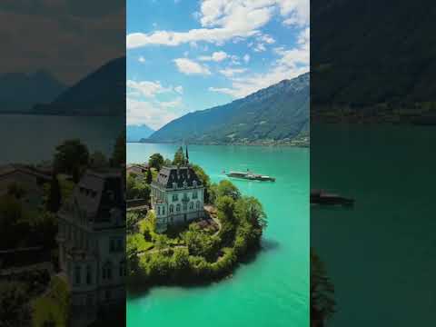 بحيرة برينز 💚 Lake Brienz #سويسرا Switzerland 🥰 #nature