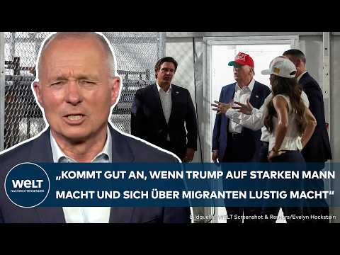 USA: "Alligator Alcatraz" schreckt ab! Donald Trumps knallharte Migrationspolitik kommt wohl gut an!