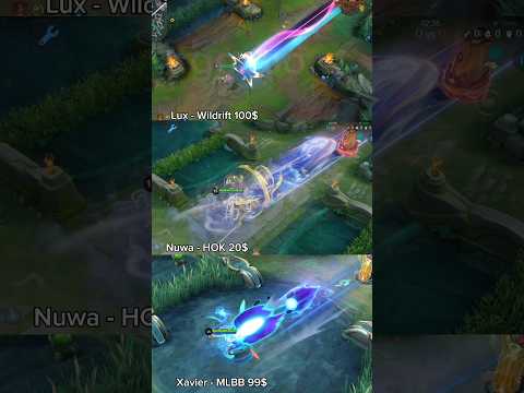 Lux, xavier, Nuwa mobile legends vs honor of kings vs Wildrift #mobilelegends #mlbb #wildrift #hok