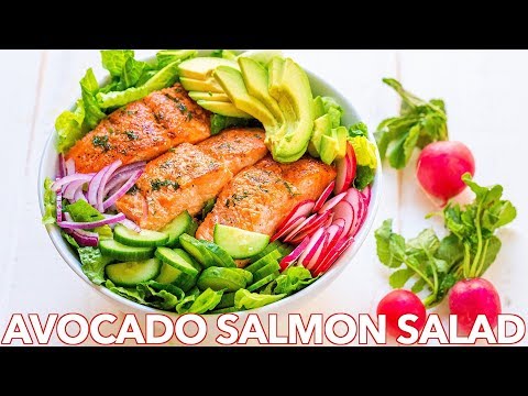 Easy 🥑 Avocado Salmon Salad  🥗 | Paleo or Keto Recipe