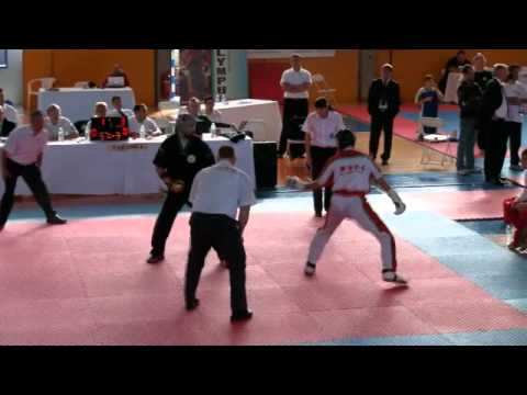 WAKO European Championships 2010 Colin O'Shaughnessy v David Zelanai