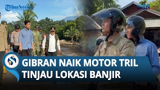 Naik Motor Trail, Wapres Gibran Rakabuming Raka Tinjau Korban Banjir di Agam Sumatera Barat