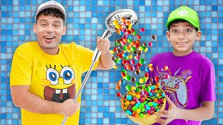Magic Candy Shower Adventure with Jason and Alex