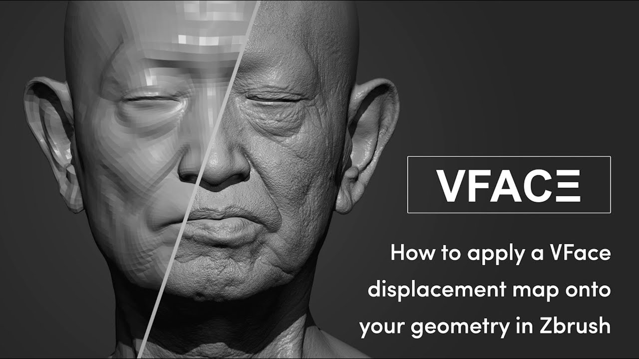 VFace Fundamentals - Apply a VFace displacement in Zbrush