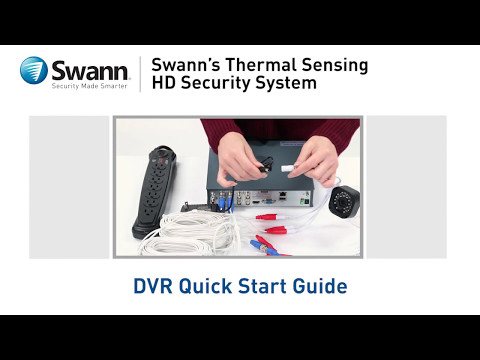 Swann DVK-4580 DVR Quick Start Guide - Thermal Sensing HD Security System DVR-4575