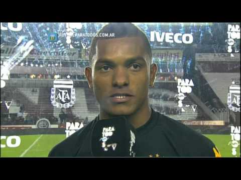 Borja: "Así es el fútbol, hoy hice dos goles...". Lanús 1 - Olimpo 1. Fecha 5. Primera División. FPT