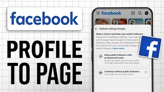 How To Convert My Facebook Profile Into a Page | Step by Step