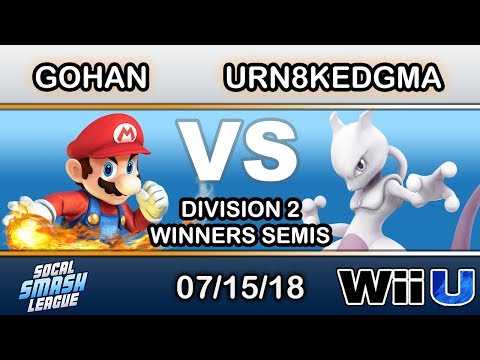 SCSL - NXT | Gohan (Mario) Vs. Ur-n8kedgrandma (Mewtwo) Winners Semis - Smash 4