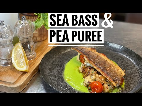 How to cook Sea bass| Sea bass with pea purée| Cook With Jahid