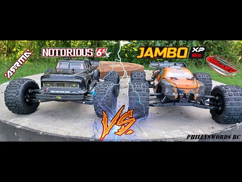 Arrma Notorious V5 6S vs Corally Jambo XP 6S Who Will Survive part 1
