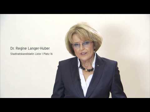 Kommunalwahl 2014: Dr. Regine Langer-Huber, Stadtratskandidatin Liste 1 Platz 16
