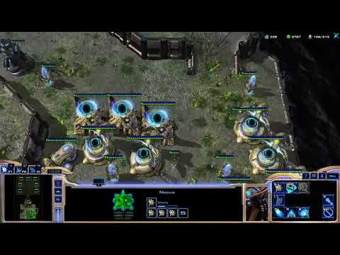 StarCraft II Protoss Campaign/Coop units mod 1000 supply + no allies vs 7 AI 1st Try