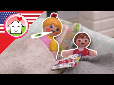 Playmobil English Anna and Lena Have Fevers - The Hauser Family