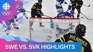Sweden vs. Slovakia men's hockey prelim highlights from Day 8 of Milano Cortina 2026