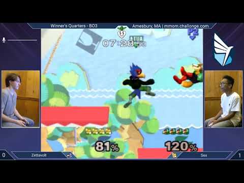 MMOM167 SSBM - ZettaVolt (Falco) vs. Ses (Fox) - Melee WQF