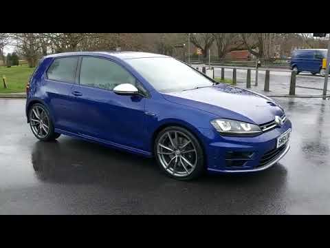 VW Golf R 5 door finished in metallic blue ,