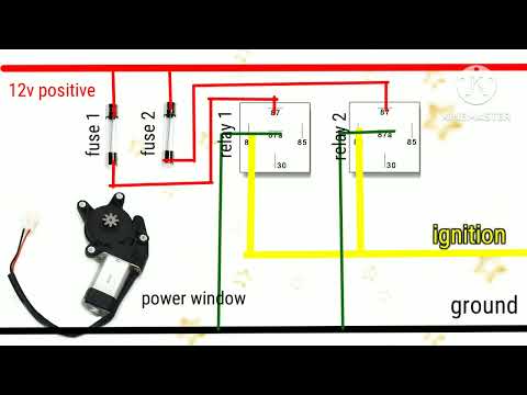 POWER WINDOW WIRINGS WITH RELAY ...MADALI LANG mga sir