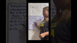 Finding the number of terms