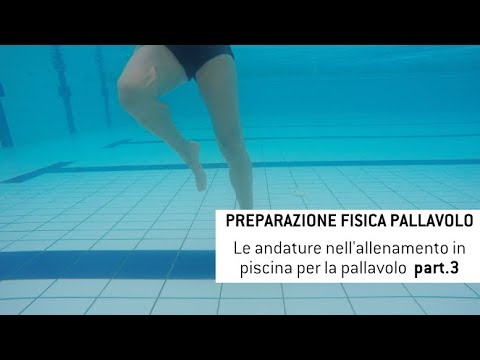 Preparazione Fisica Pallavolo allenamento in piscina per la pallavolo andature 003