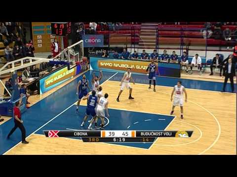 ABA Liga 2014/15, Round 18 match: Cibona - Budućnost VOLI (23.1.2015)