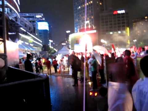 Korean football supporters in Seoul