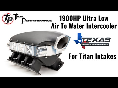 1900HP Ultra Low Air To Water Intercooler For Texas Speed Titan Intakes